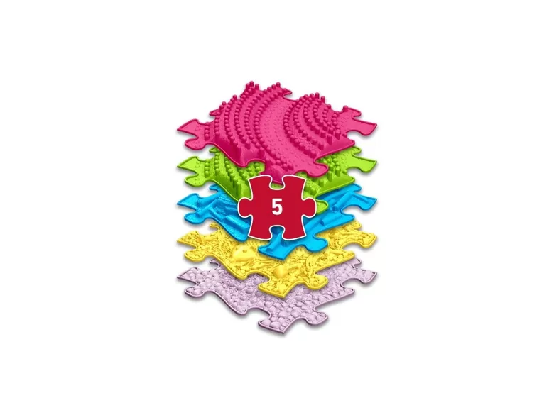 MUFFIK Set of orthopedic mats - 3D Extended set, variant A (5 pieces)